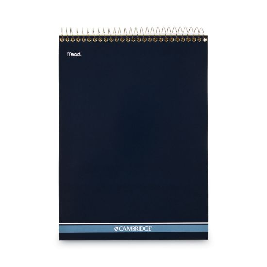 Picture of Cambridge® Stiff Back Wire Bound Notebook, Legal Rule, 8 1/2 x 11, Canary Paper, 70 Sheets