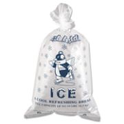 Picture of Inteplast Group Ice Bag, 12 x 21, 10lb Capacity, 1.5mil, Clear/Blue, 1000/Carton