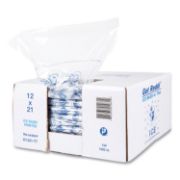 Picture of Inteplast Group Ice Bag, 12 x 21, 10lb Capacity, 1.5mil, Clear/Blue, 1000/Carton