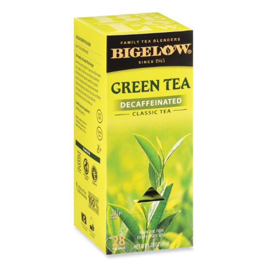 Picture of Bigelow® Decaffeinated Green Tea, Green Decaf, 0.34 lbs, 28/Box