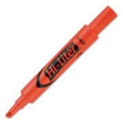 Picture of Avery® HI-LITER Desk-Style Highlighter, Chisel Tip, Fluorescent Orange Ink, Dozen