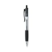 Picture of Universal™ Comfort Grip Clear Barrel Retractable Ballpoint Pen, Black Ink, 1mm, 48/Set
