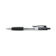 Picture of Universal™ Comfort Grip Clear Barrel Retractable Ballpoint Pen, Black Ink, 1mm, 48/Set