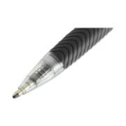 Picture of Universal™ Comfort Grip Clear Barrel Retractable Ballpoint Pen, Black Ink, 1mm, 48/Set