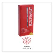 Picture of Universal™ Gel Stick Pen, 0.7 mm, Medium, Black Ink, 1 Dozen