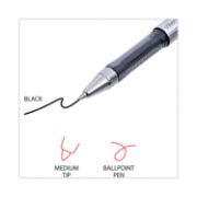 Picture of Universal™ Gel Stick Pen, 0.7 mm, Medium, Black Ink, 1 Dozen