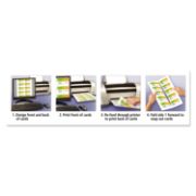 Picture of Avery® Linen Texture True Print Business Cards, Inkjet, 2 x 3 1/2, Linen White, 200/Pk