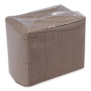 Picture of Boardwalk® 1/4-Fold Lunch Napkins, 1-Ply, 12 x 12, Kraft, 500/Pack, 12 Packs/Carton