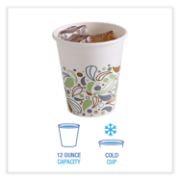 Picture of Boardwalk® Deerfield Printed Paper Cold Cups, 12 oz, 50 Cups/Pack, 20 Packs/Carton