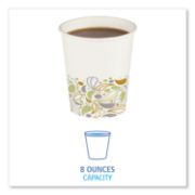 Picture of Boardwalk® Deerfield Printed Paper Hot Cups, 8 oz, White, 1000/Carton