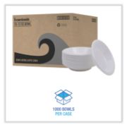 Picture of Boardwalk® Hi-Impact Plastic Dinnerware, Bowl, 10-12 oz, White, 1000/Carton