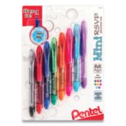 Picture of Pentel Mini R.S.V.P. Medium Ballpoint Pens 8/Pkg Assorted Ink Colors