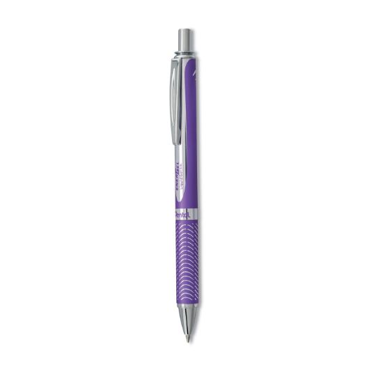 Picture of Pentel® EnerGel Alloy RT Retractable Liquid Gel Pen, .7mm, Violet Barrel, Violet Ink