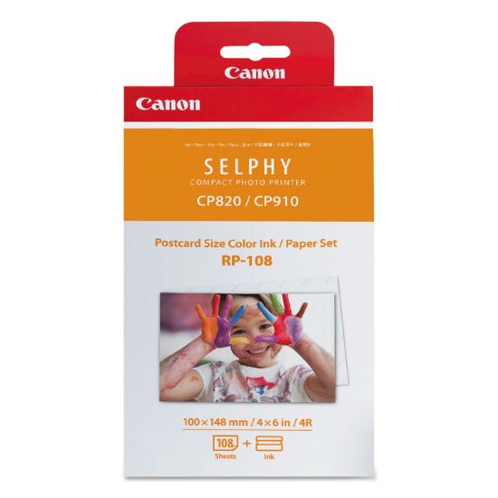 Picture of Canon® 8568B001 (RP-108) Ink & Paper Combo Pack, Tri-Color