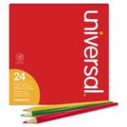 Picture of Universal™ Woodcase Colored Pencils, 3 mm, 24 Assorted Colors, 24 per pack