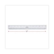 Picture of Universal® Acrylic Plastic Ruler, 12", Clear