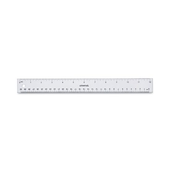 Picture of Universal® Acrylic Plastic Ruler, 12", Clear