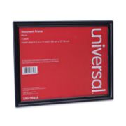 Picture of Universal® All Purpose Document Frame, 8 1/2 x 11 Insert, Black, 3/Pack