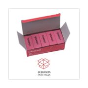 Picture of Universal® Bevel Block Erasers, 20/Pack