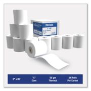 Picture of Alliance Thermal Cash Register/POS Roll, 3" x 80 ft, White, 36/Carton