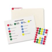 Picture of Avery® Printable Removable Color-Coding Labels, 3/4" dia, Assorted, 1008/Pack