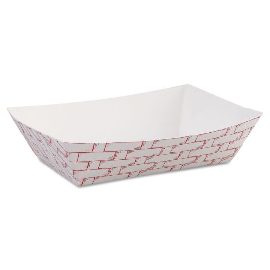 Picture of Boardwalk® Paper Food Baskets, 6 oz Capacity, Red/White, 1000/Carton