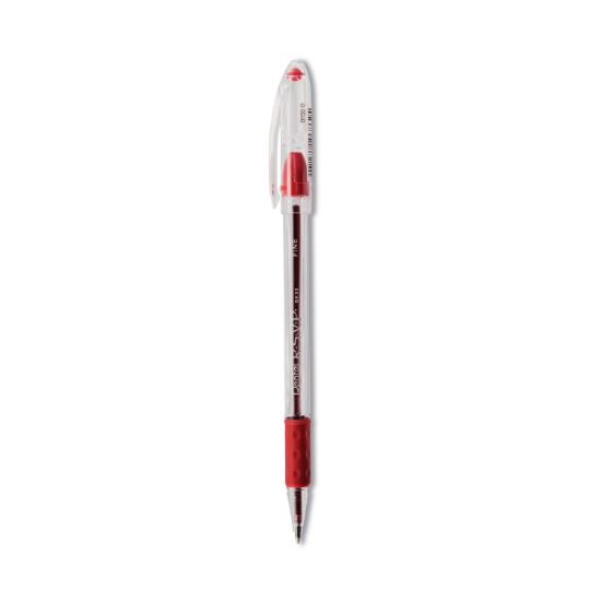 Picture of Pentel® R.S.V.P. Stick Ballpoint Pen, .7mm, Trans Barrel, Red Ink, Dozen
