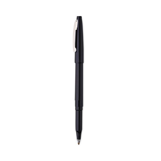 Picture of Pentel® Rolling Writer Stick Roller Ball Pen, .8mm, Black Barrel/Ink, Dozen