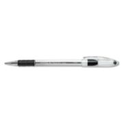 Picture of Pentel® R.S.V.P. Stick Ballpoint Pen, .7mm, Trans Barrel, Black Ink, Dozen