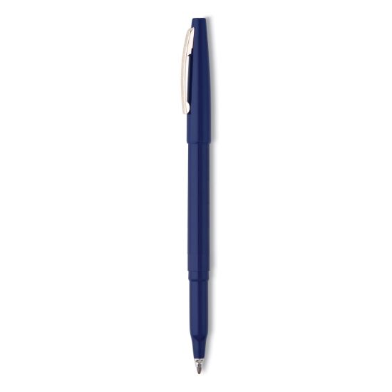 Picture of Pentel® Rolling Writer Stick Roller Ball Pen, .8mm, Blue Barrel/Ink, Dozen