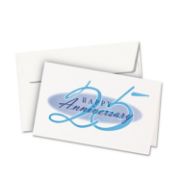 Picture of Avery® Textured Half-Fold Greeting Cards, Inkjet, 5 1/2 x 8 1/2, Wht, 30/Bx w/Envelopes