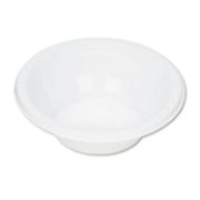 Picture of Tablemate® Plastic Dinnerware, Bowls, 5oz, White, 125/Pack
