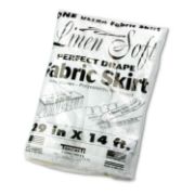 Picture of Tablemate® Table Set Linen-Like Table Skirting, 29" x 14ft, White