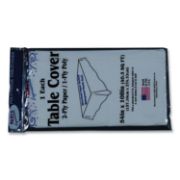 Picture of Tablemate® Table Set Poly Tissue Table Cover, 54 x 108, White, 6/Pack