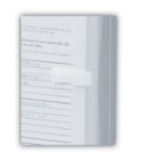 Picture of Smead® Poly Side-Load Envelopes, 1 1/4" Exp, Jacket, Letter, Poly, Clear, 5/Pack