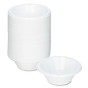 Picture of Tablemate® Plastic Dinnerware, Bowls, 5oz, White, 125/Pack