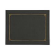 Picture of Universal® Certificate/Document Cover, 8 1/2 x 11 / 8 x 10 / A4, Black, 6/PK