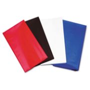 Picture of Tablemate® Table Set Rectangular Table Cover, Heavyweight Plastic, 54 x 108, Red, 6/Pack