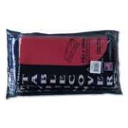 Picture of Tablemate® Table Set Rectangular Table Cover, Heavyweight Plastic, 54 x 108, Red, 6/Pack