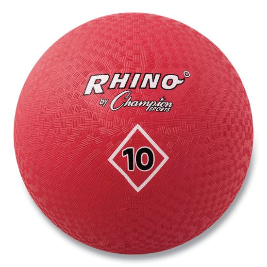 Picture of Champion Sports Playground Ball, 10" Diameter, Red
