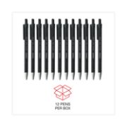 Picture of Universal® Comfort Grip Ballpoint Retractable Pen, Black Ink, Medium, Dozen