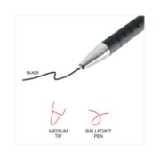 Picture of Universal® Comfort Grip Ballpoint Retractable Pen, Black Ink, Medium, Dozen