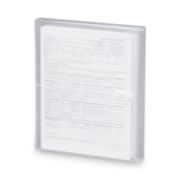 Picture of Smead® Poly Side-Load Envelopes, 1 1/4" Exp, Jacket, Letter, Poly, Clear, 5/Pack