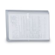 Picture of Smead® Poly Side-Load Envelopes, 1 1/4" Exp, Jacket, Letter, Poly, Clear, 5/Pack