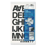 Picture of Chartpak® Press-On Vinyl Letters & Numbers, Self Adhesive, Black, 1 1/2"h, 37/Pack