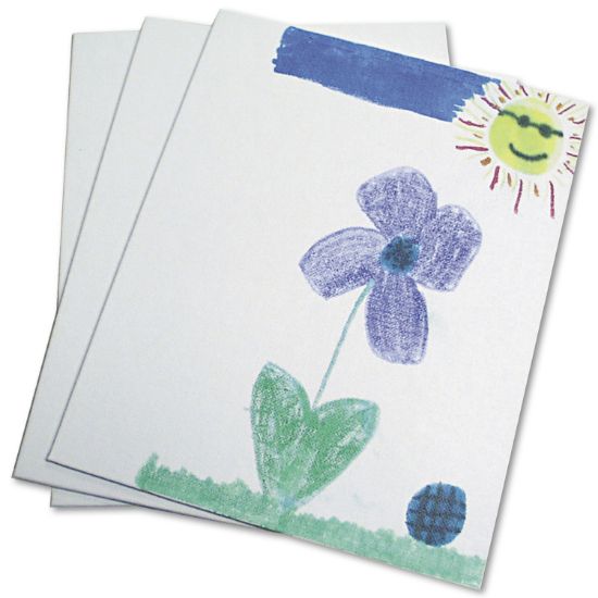Picture of Chenille Kraft® Canvas Panel, 9 x 12 x 1/8, White, 3/Pack