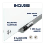 Picture of BRILLIANCE GLASS DRY-ERASE BOARDS, 36 X 24, WHITE SURFACE