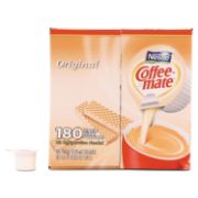 Picture of Coffee-mate® Liquid Coffee Creamer, Original, 0.375 oz Mini-Cups, 180 per Box