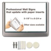 Picture of Durable® Click Sign Holder For Interior Walls, 6 3/4 x 5/8 x 5 1/8, Gray