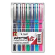 Picture of Pilot® Precise V5 Roller Ball Stick Pen, Precision Point, Assorted Ink, .5mm, 7/Pack